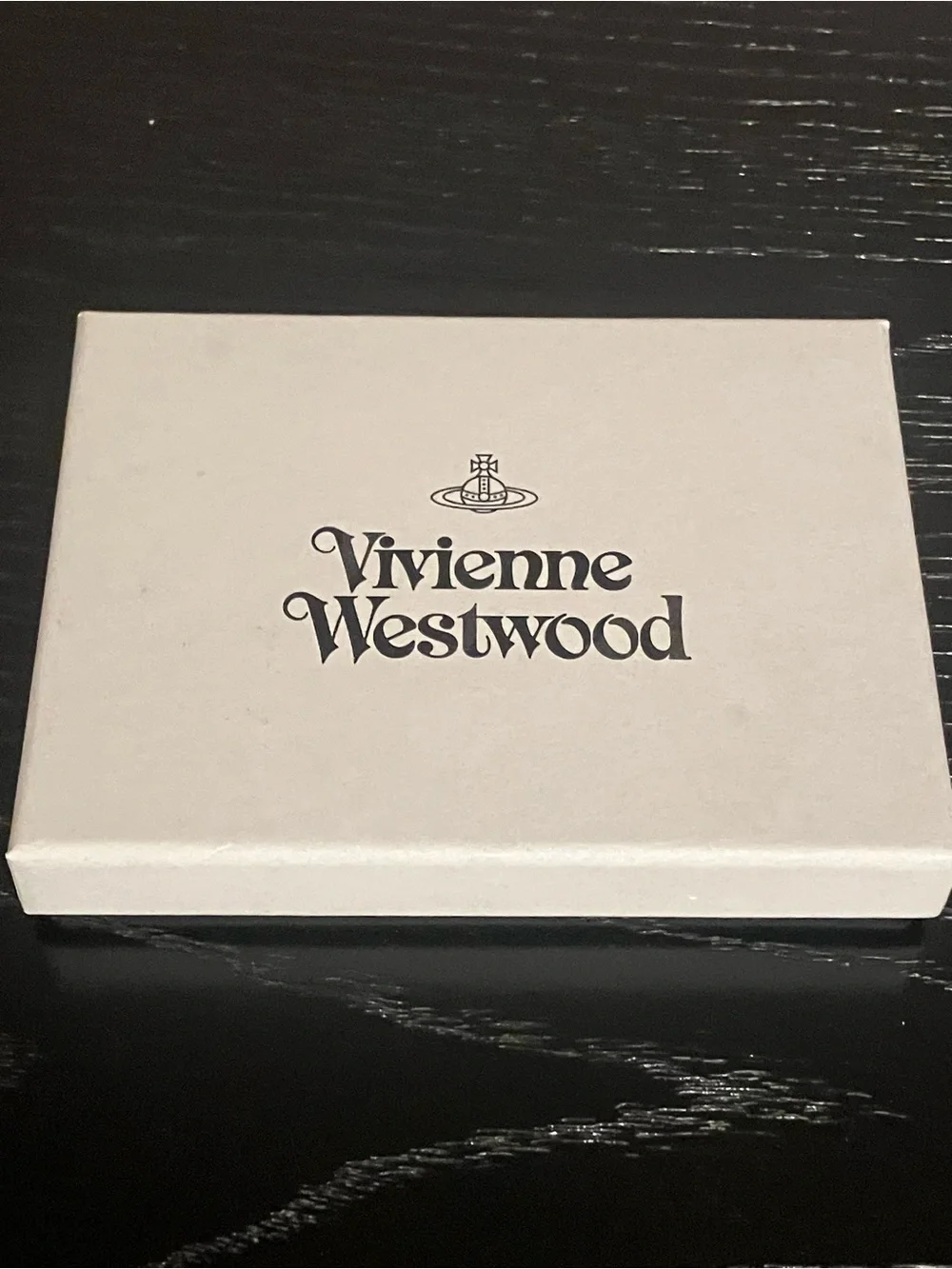 Vivienne Westwood Black Embossed Orb Card Holder